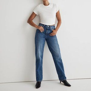 Madewell Tall Curvy Low-Slung Straight Jeans 30 Tall